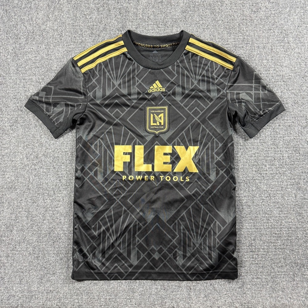 Adidas LAFC Los Angeles Football Club Boys Soccer Jersey 11-12Y Black/Gold